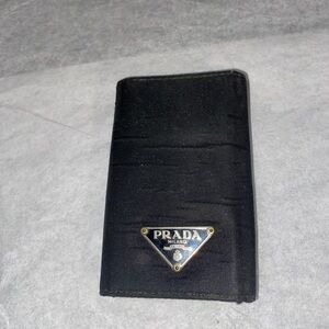 Prada Elegant Black Key & Card Holder